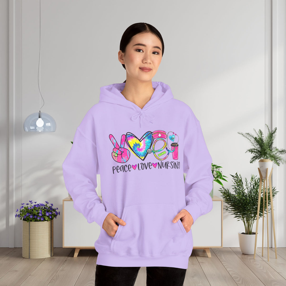 Love Peace Nursing Heavy Blend™ Hoodie