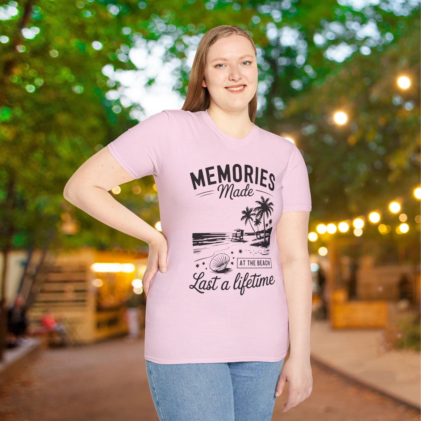 Memories Made at the Beach Last A Lifetime Adult T-shirt