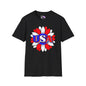 USA Red, White, and Blue Sunflower 2 Adult T-shirt
