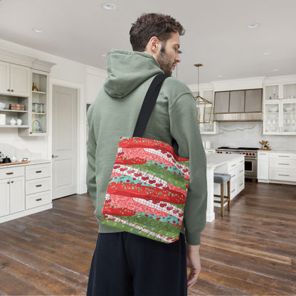 Cherry Lane Canvas Tote Bag