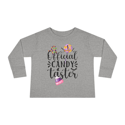 Official Candy Taster Toddler Long Sleeve Tee