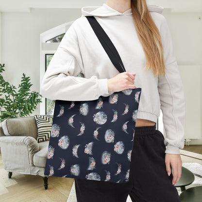 Lunar Garden Canvas Tote Bag