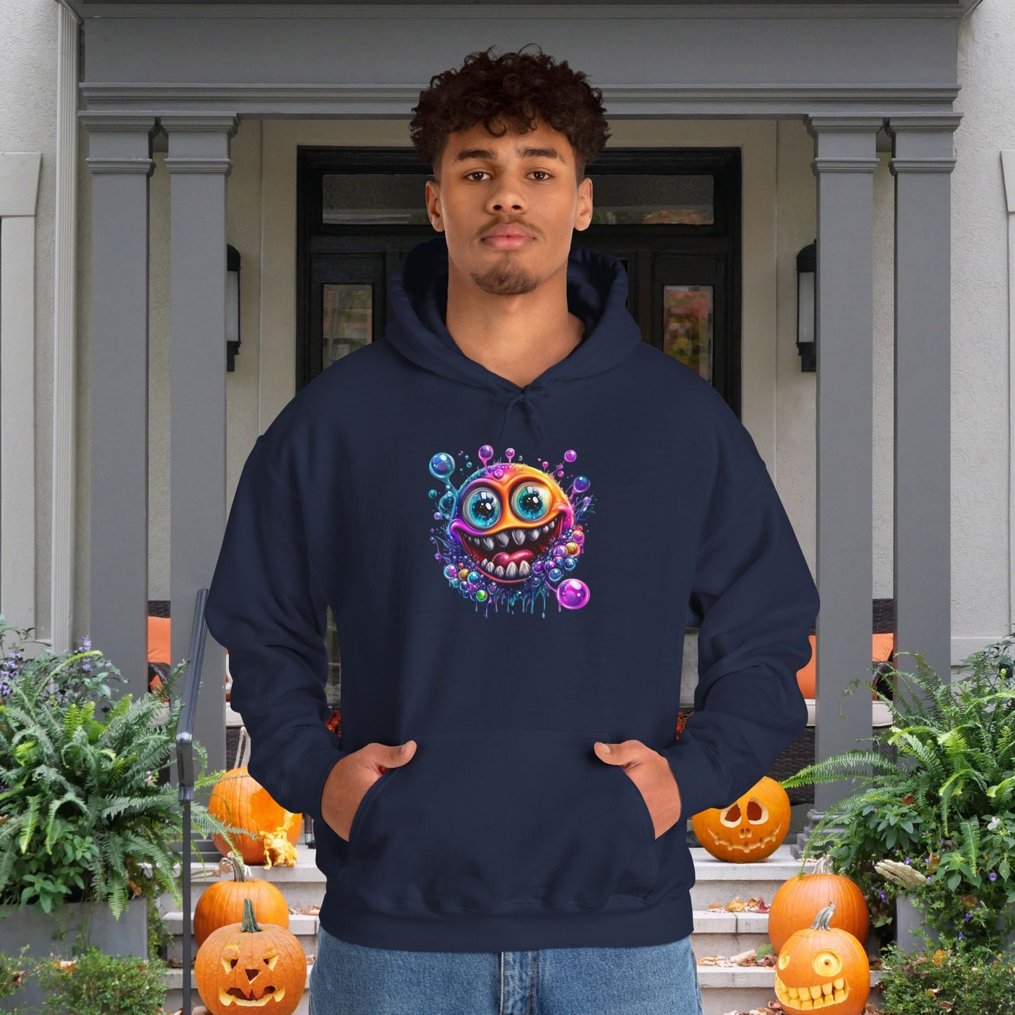 Bubbly Monster Heavy Blend™ Hooded Sweatshirt