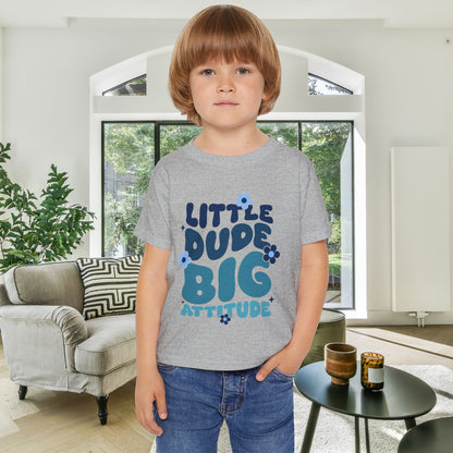 Little Dude Big Attitude Heavy Cotton™ Toddler T-shirt