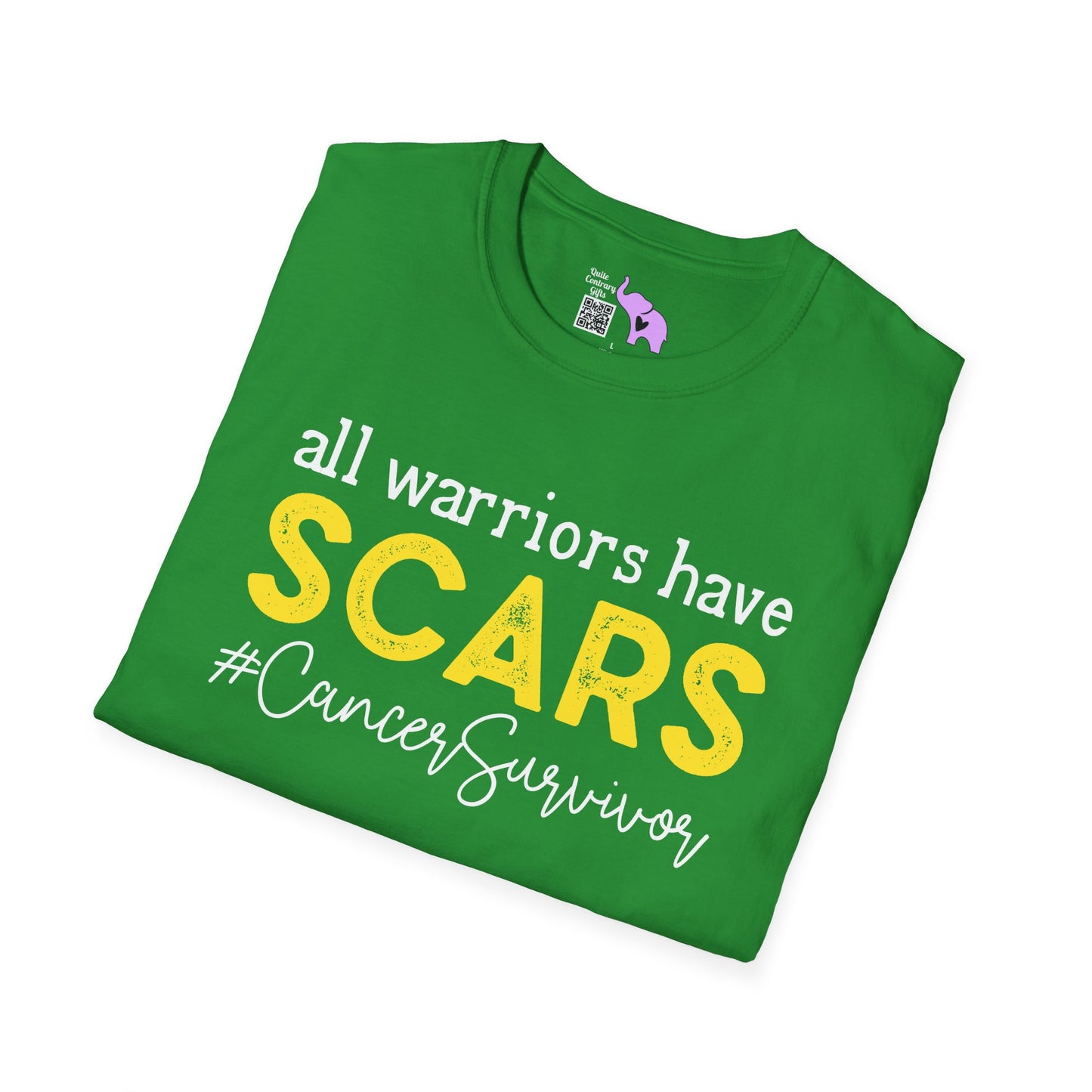 All Warriors Have Scars #CancerSurvivor Adult T-shirt