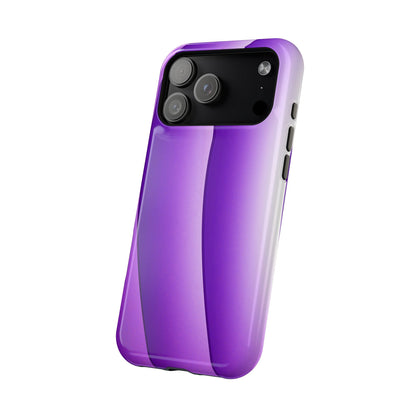 Purple Gradient Stripes MagSafe® Compatible Tough Case for iPhone
