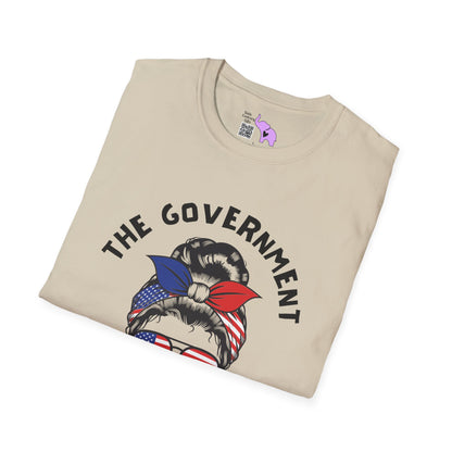 The Government is Lying To Us Female Skull/Glasses Adult T-shirt