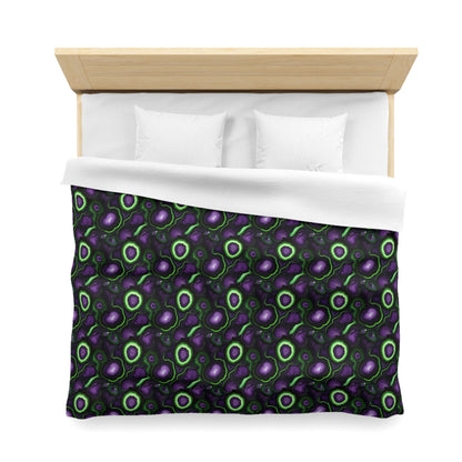 Amethyst & Lime Fracture Microfiber Duvet Cover