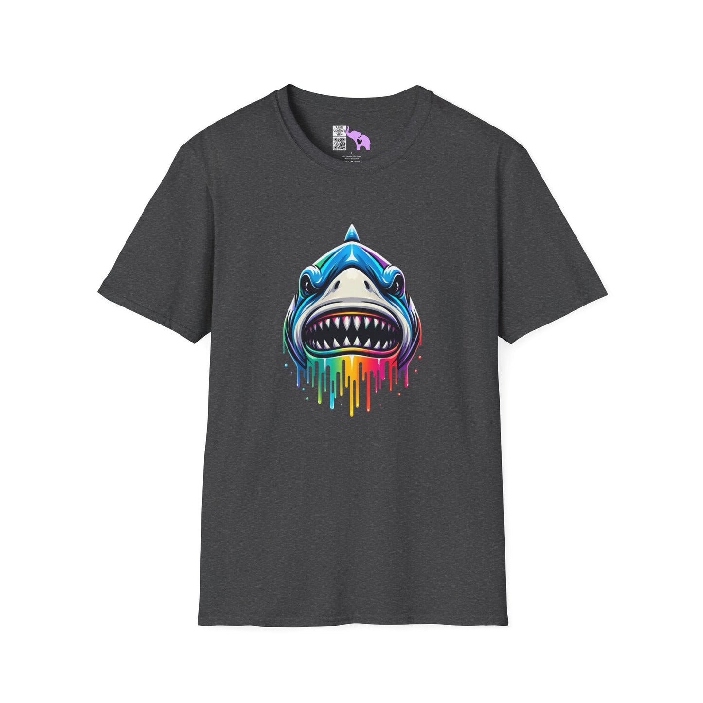 Colorful Shark Adult T-shirt