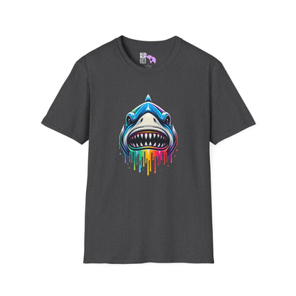 Colorful Shark Adult T-shirt