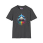 Colorful Shark Adult T-shirt