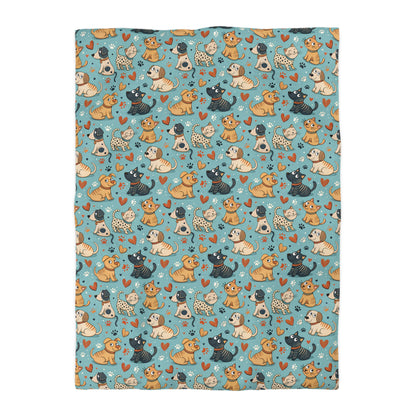 Paws & Whiskers Microfiber Duvet Cover