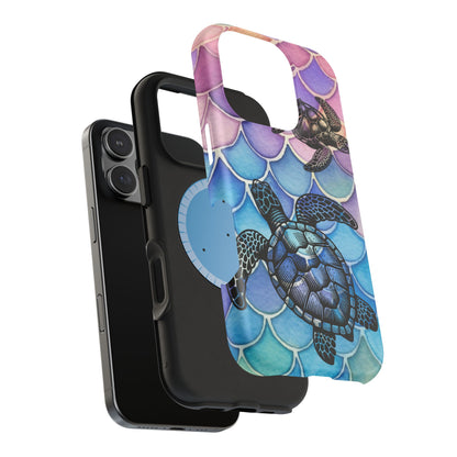 Sea Turtle Silhouette MagSafe® Compatible Tough Case for iPhone