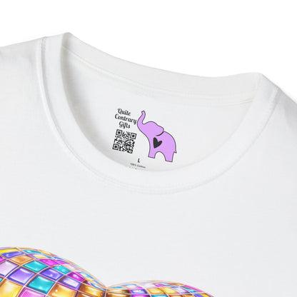 Heart in Blocks Adult T-shirt