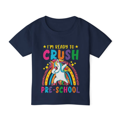 I'm Ready to CRUSH Pre-School Unicorn Heavy Cotton™ Toddler T-shirt