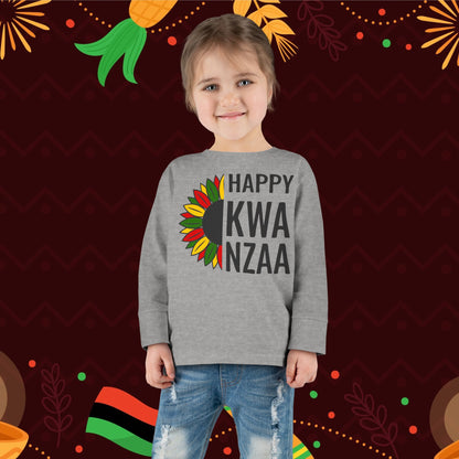 Happy Kwanzaa (Sunflower) Toddler Long Sleeve Tee