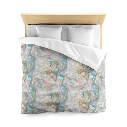 Green Opalescent Dreams Microfiber Duvet Cover