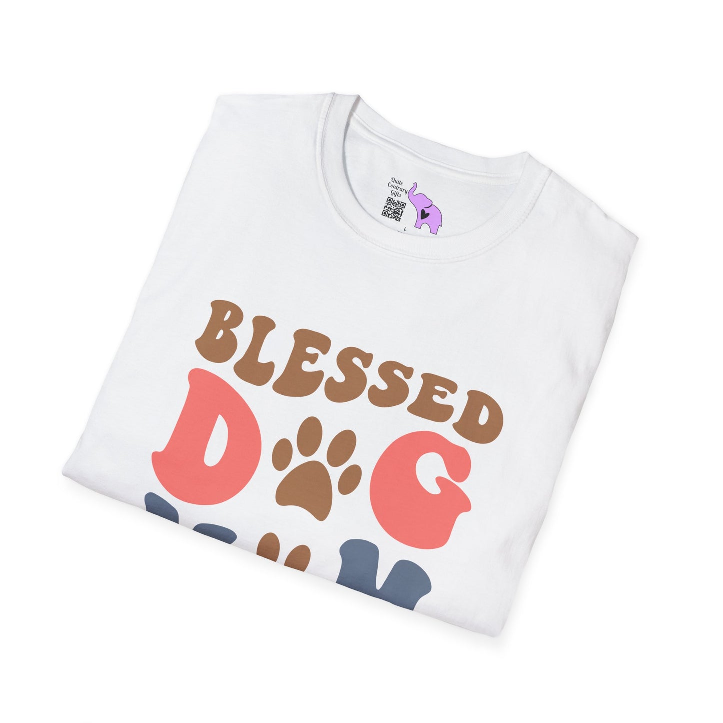 Blessed Dog Mom Adult T-shirt