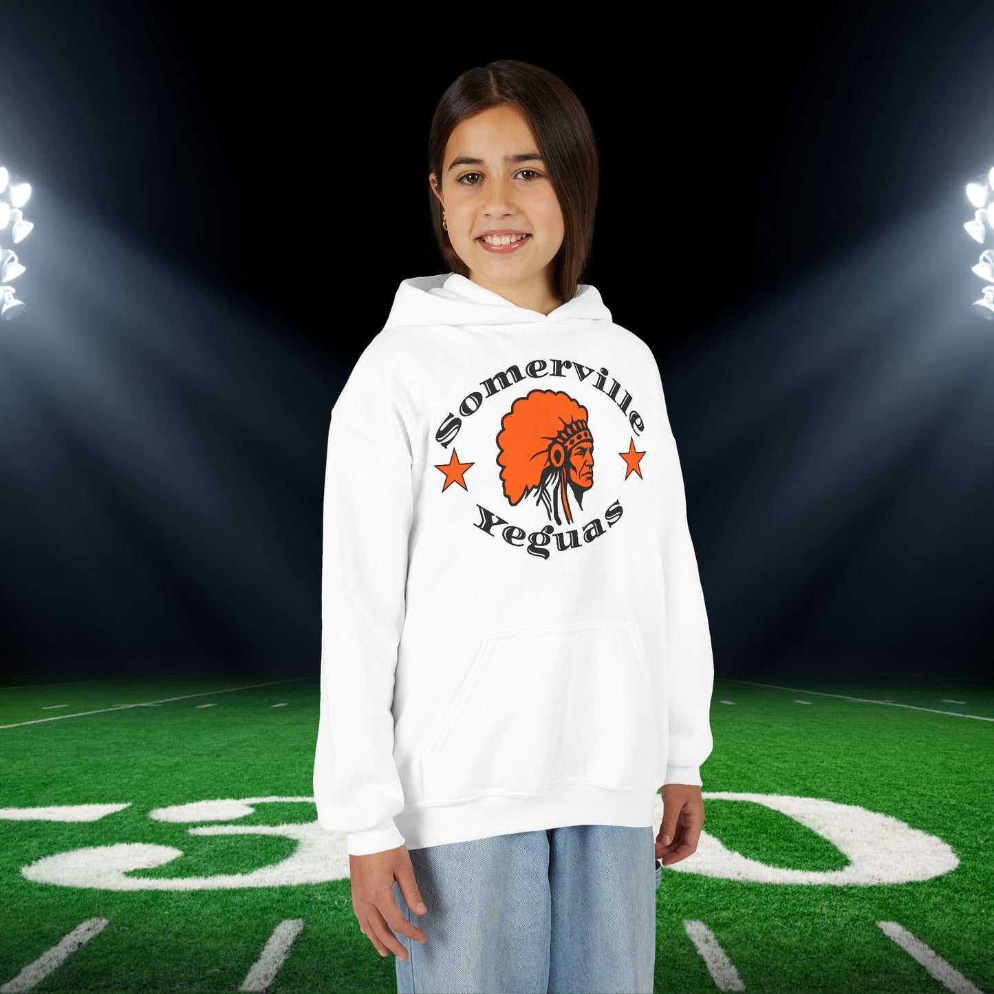 Somerville Yeguas Classic Youth Heavy Blend Hoodie