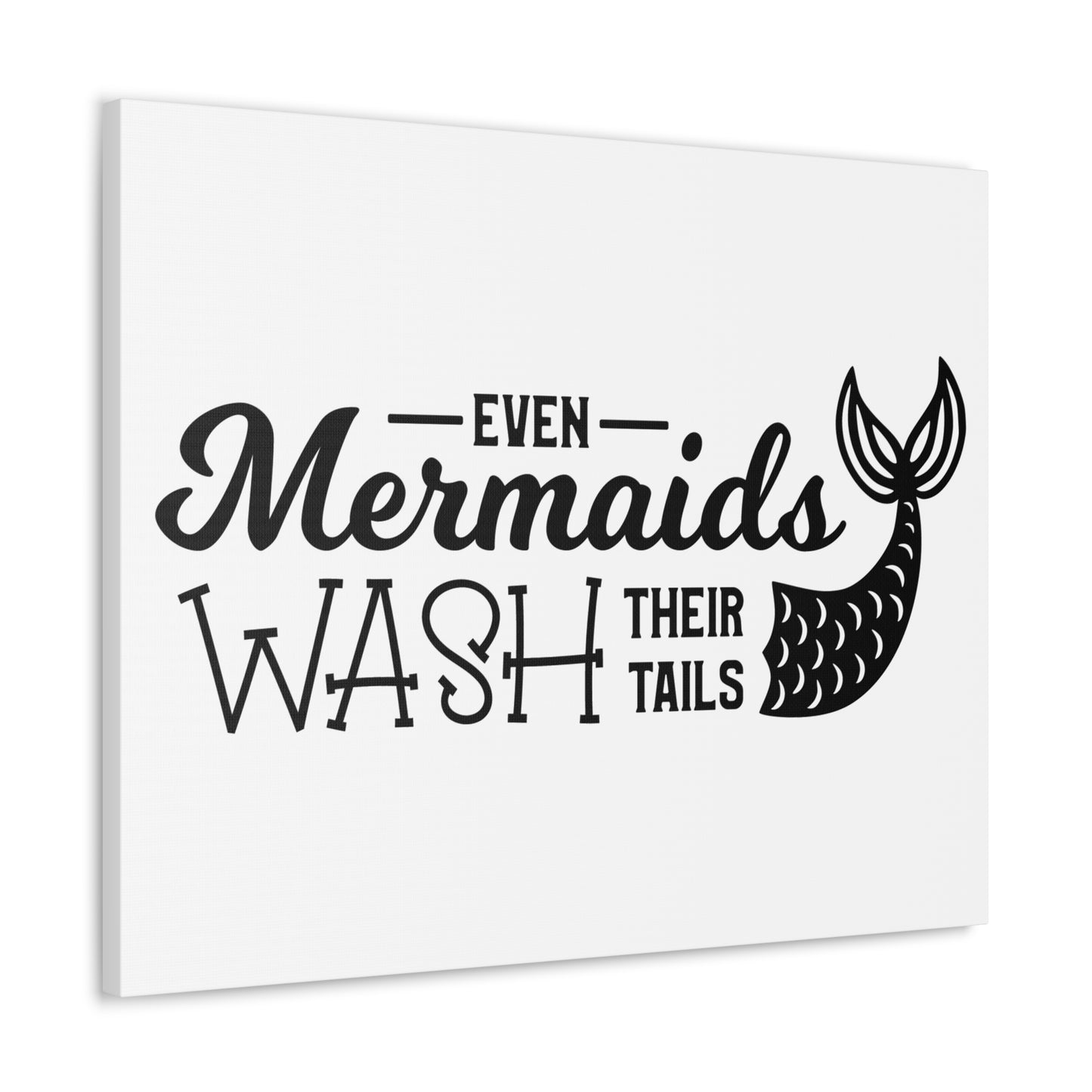 Even Mermaids Wash Their Tails 2 Canvas Horizontal Wraps w/o Frame