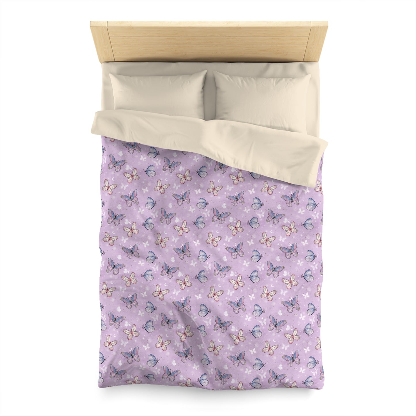 Pastel Wing Parade Microfiber Duvet Cover