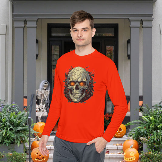 Creepy Bones 9 Adult Long Sleeve Tee