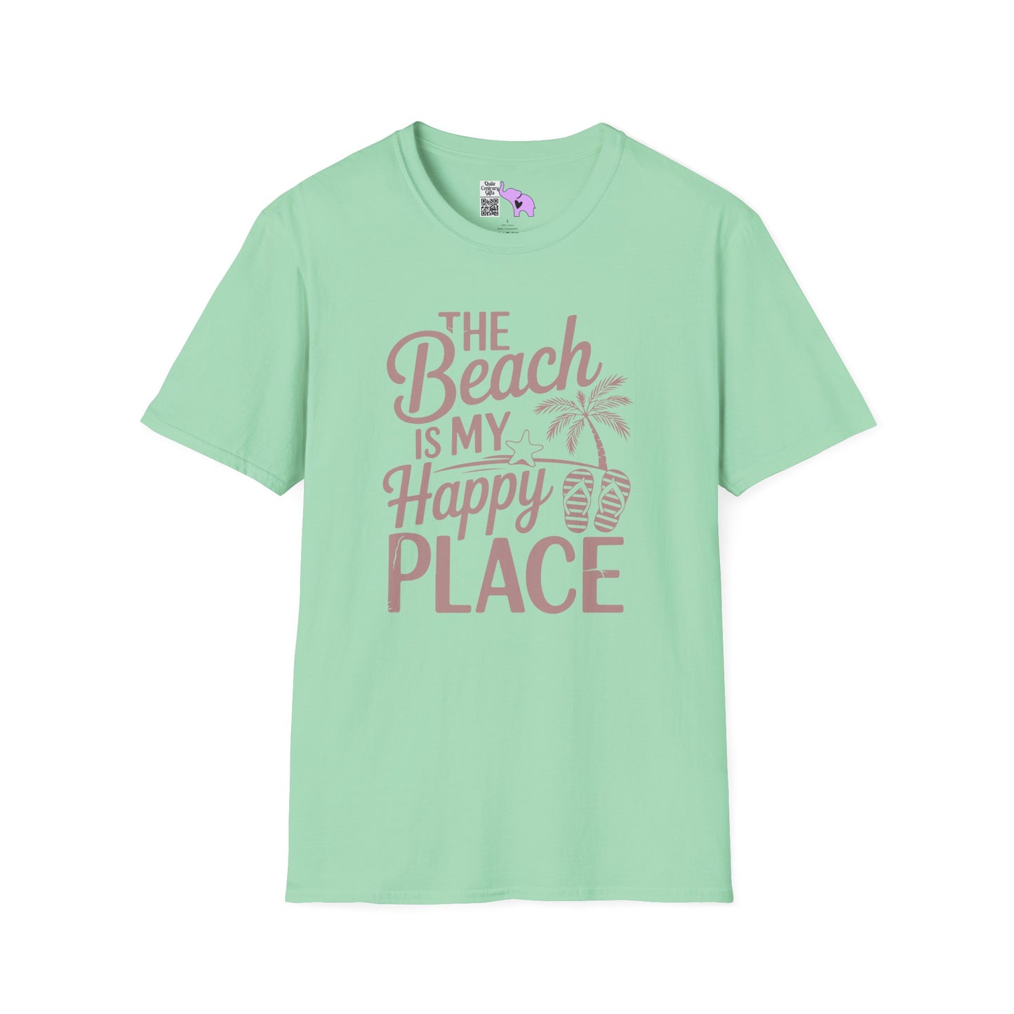 The Beach Is My Happy Place Adult T-shirt
