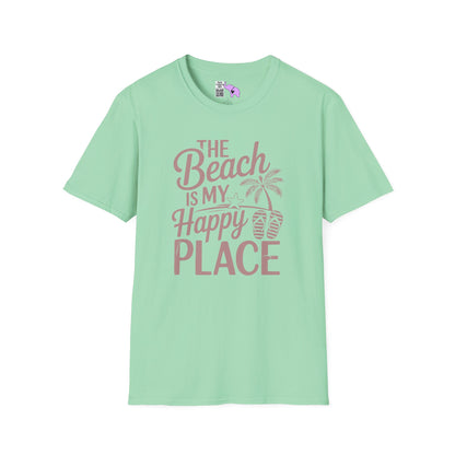 The Beach Is My Happy Place Adult T-shirt