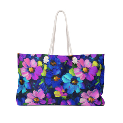 Watercolor Daisies Weekender Bag