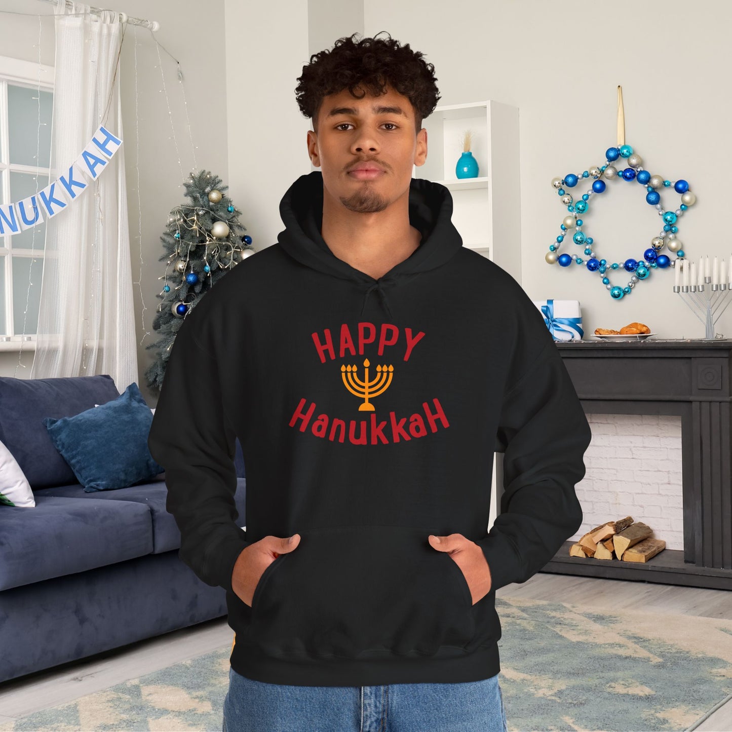 Happy Hanukkah Heavy Blend™ Hooded Sweatshirt