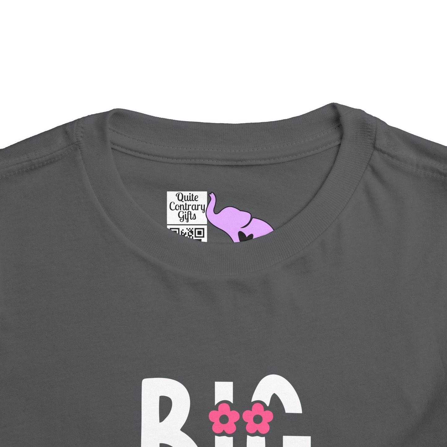 Big Sister (Pink Flowers) Toddler Tee