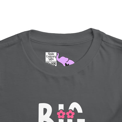 Big Sister (Pink Flowers) Toddler Tee