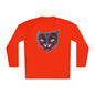 Black Cat Face Adult Long Sleeve Tee