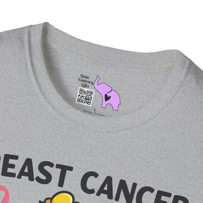 Breast Cancer Messed With The Wrong Chick Adult Unisex Tshirt