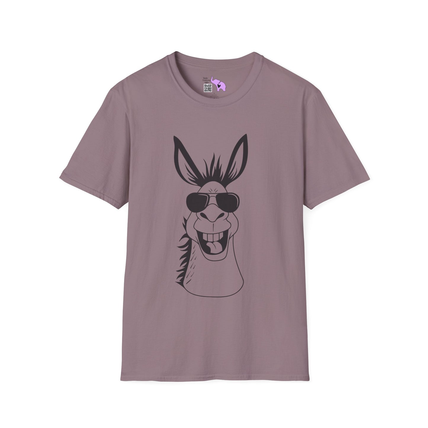 Funny Donkey w/Sunglasses Adult T-shirt