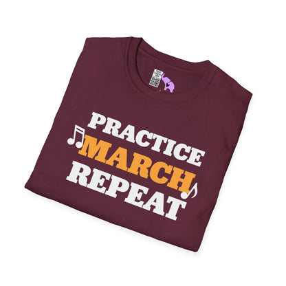 ""Practice March Repeat Adult T-shirt