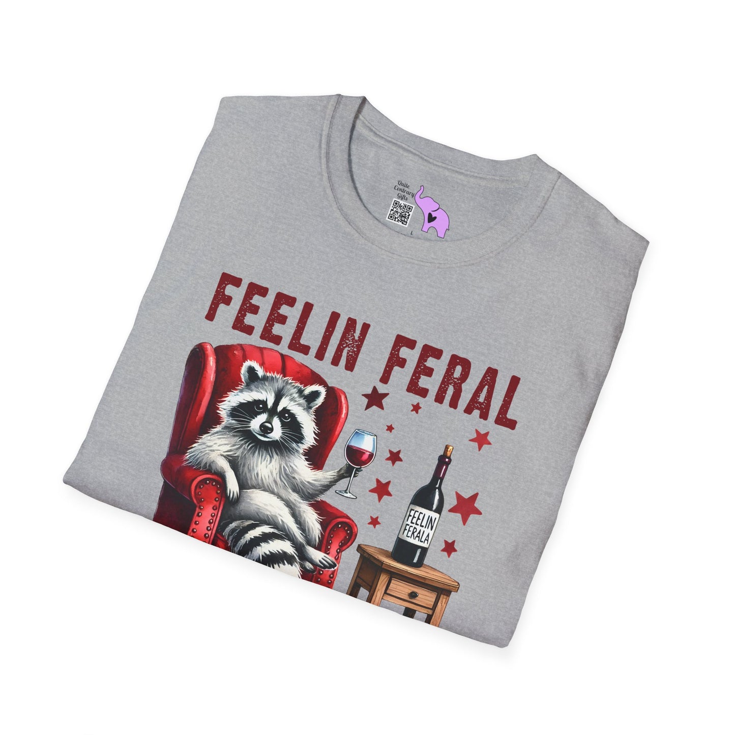 Feelin Feral (Wine) Adult T-shirt