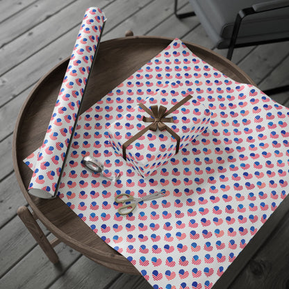 Hearts of Freedom Wrapping Paper