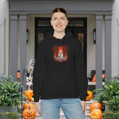 Creepy Ghost 6 Heavy Blend™ Hooded Sweatshirt