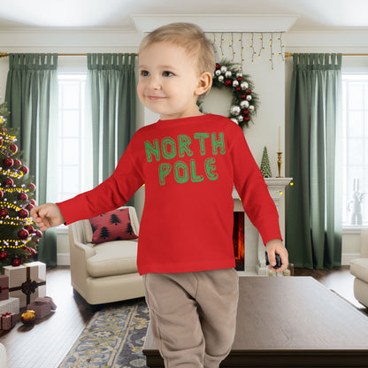 North Pole Toddler Long Sleeve Tee