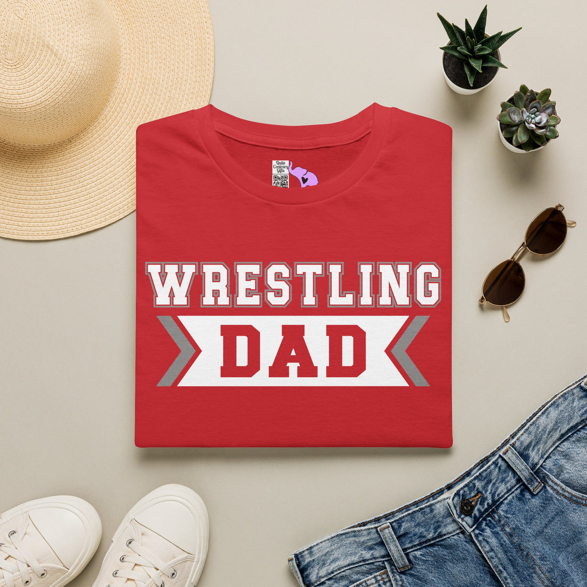 Wrestling Dad Adult T-shirt