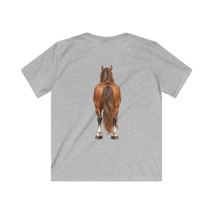 ""Front to Back Horse Lover Youth Softstyle Tee