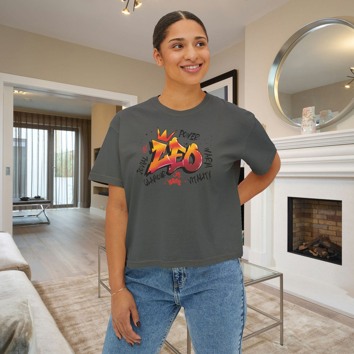 Leo Street Art Women's Boxy Tee