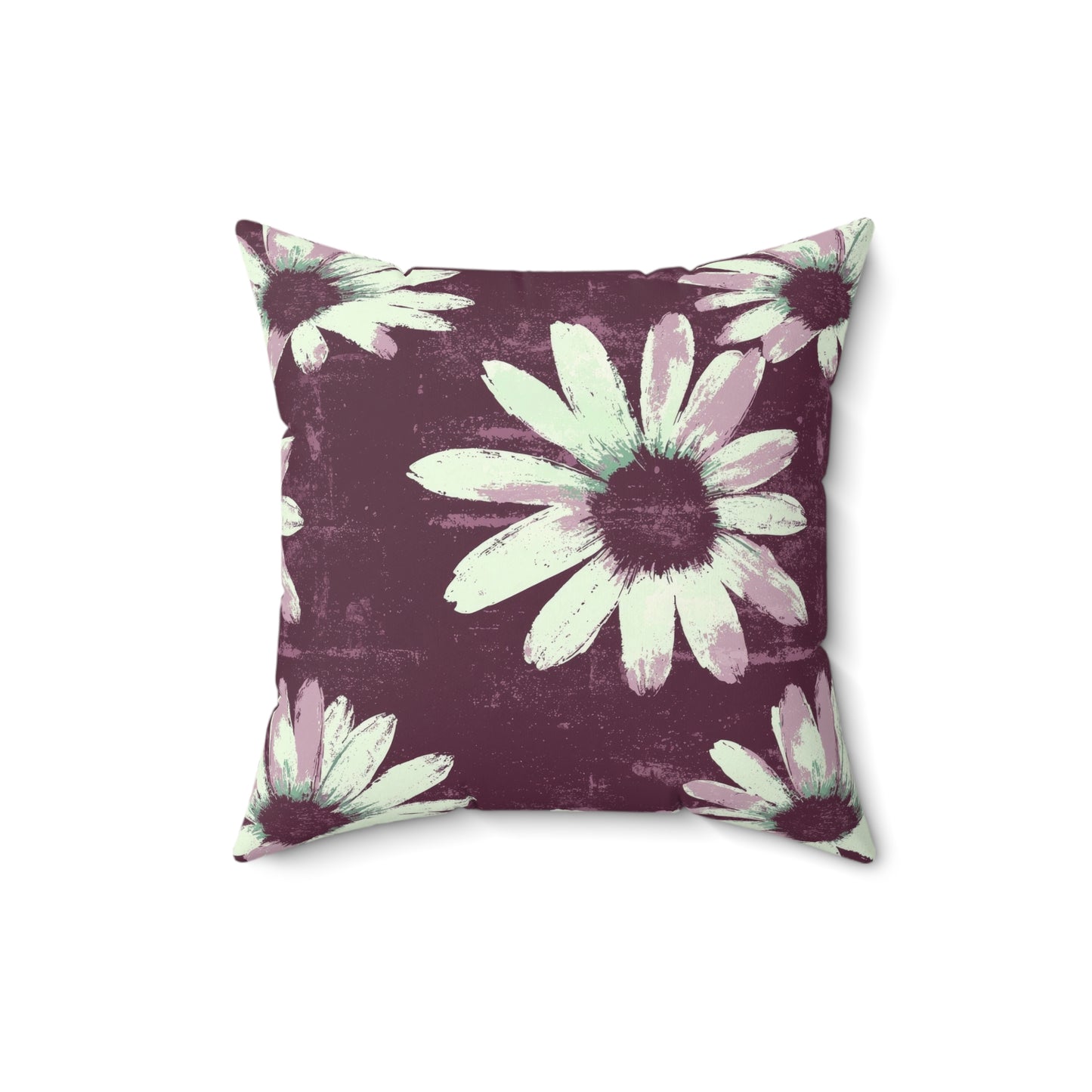 Purple Tide Petals Throw Pillow