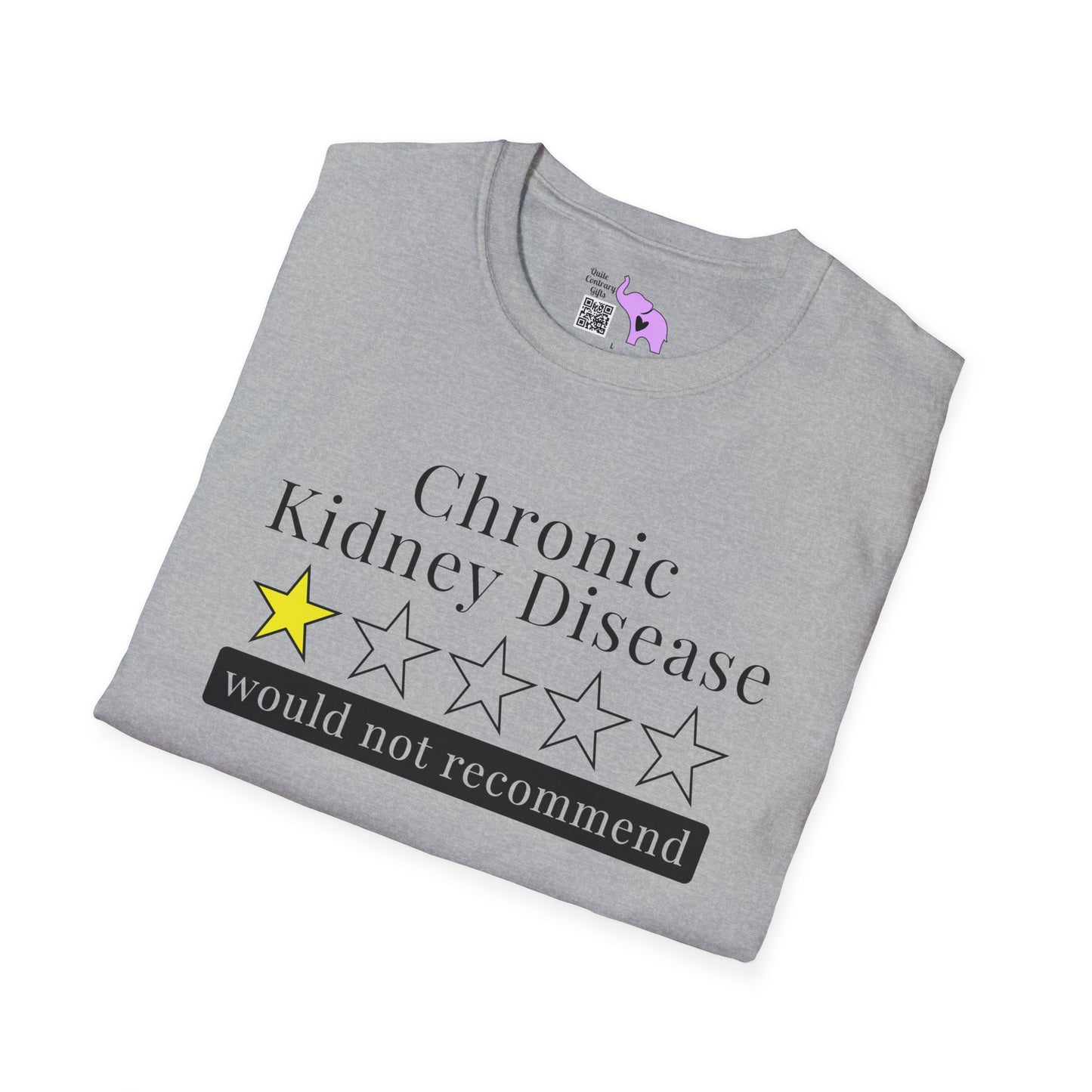 Chronic Kidney Disease 1 Star Would Not Recommend Adult T-shirt