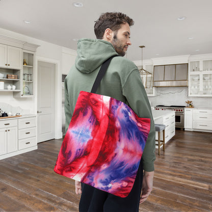 Freedom Swirl Canvas Tote Bag