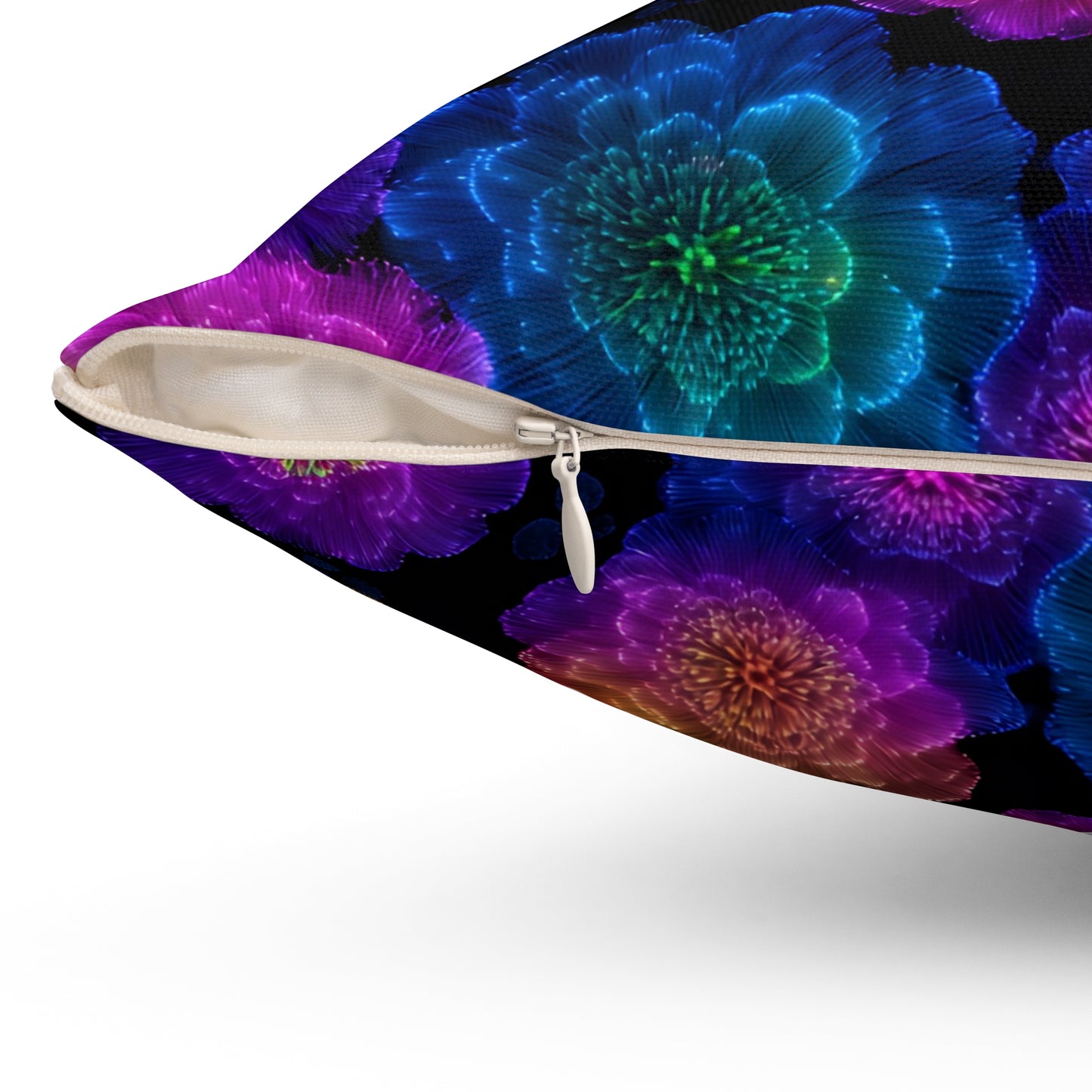 Luminous Carnations Throw Pillow