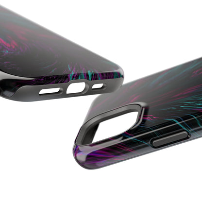 Pink Orchid Feathers MagSafe® Compatible Tough Case for iPhone