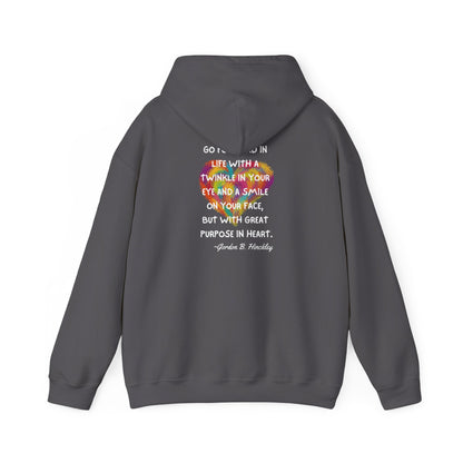 Go With Purpose In Heart Heavy Blend™ Hooded Sweatshirt
