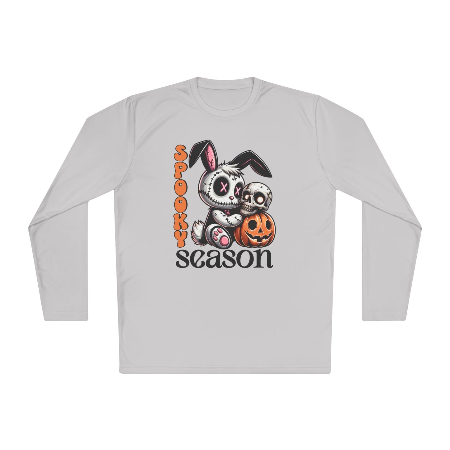 Spooky Season (Voodoo Bunny w/Pumpkin) Adult Long Sleeve Tee